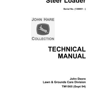 John Deere 3375 Skid Steer Loader Technical Manual TM1565