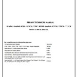 John Deere 670C 670CH 672CH 770C 770CH 772CH Motor Grader Repair Technical Manual TM1607
