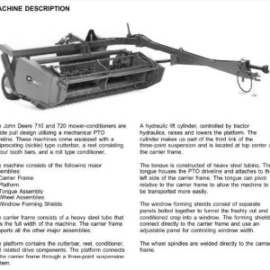 John Deere 710 720 Mower-Conditioners Technical Manual TM1619