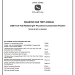 John Deere 1780 Front-Fold Drawn Conservation Planter Diagnosis Test Manual TM1633