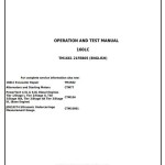 John Deere 160LC Excavator Operation Test Manual TM1661