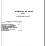 John Deere 200LC Excavator Operation Test Manual TM1663