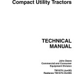 John Deere 4500 4600 4700 Compact Utility Tractor Technical Manual TM1679
