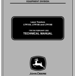 John Deere LTR155 LTR166 LTR180 Lawn Tractor Technical Manual TM1768