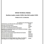 John Deere 310SG 315SG Backhoe Loader Side Shift Loader Repair Technical Manual TM1884