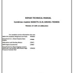 John Deere 9650 CTS Combine Repair Technical Manual TM2021