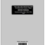 John Deere 7220 7320 7420 7420 Hi-Crop 7520 2-Wheel Drive Tractor Repair Manual TM2070