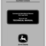 John Deere 7H17 7H19 Commercial Walk-Behind Mower Technical Manual TM2133