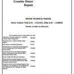 John Deere 750J 850J Crawler Dozer Repair Technical Manual TM2261