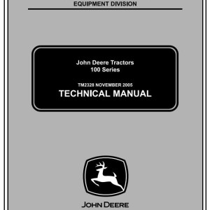 John Deere 102 115 125 135 145 155C 190C Lawn Yard Tractor Technical Manual TM2328CCE