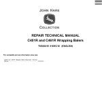 John Deere C451R C461R Wrapping Balers Repair Technical Manual TM302419