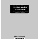 John Deere 6225 6325 6425 6525 European Tractor Diagnosis Test Service Manual TM400919