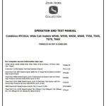 John Deere W540 to W660, T550 to T670 Combine Diagnostic Operation Test Manual TM406119