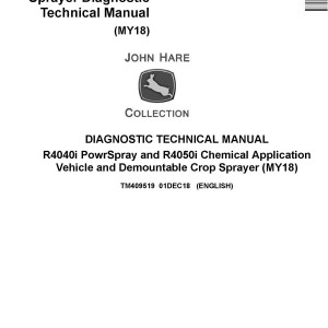 John Deere R4040i R4050i Sprayer Diagnostic Technical Manual TM409519