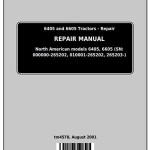 John Deere 6405 6605 Tractor Repair Manual TM4578