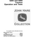 John Deere 6205 6605 Tractor Operation Test Manual TM4608