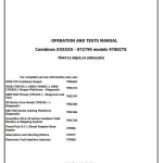 John Deere 9780 CTS European Version Combine Diagnostic Operation Test Manual TM4713