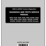 John Deere 6020 6120 6220 6320 6420 6520 6620 6820 6920 Tractor Diagnosis Test Service Manual TM4726