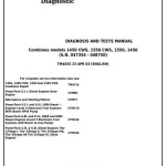 John Deere 1450 1550 1450CWS 1550CWS Combine Diagnosis Test Manual TM4835