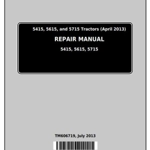John Deere 5415 5615 5715 Tractor Repair Manual TM606719