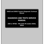 John Deere 5083E 5093E Tractor Diagnostic Test Service Manual TM607119