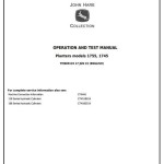 John Deere 1745 1755 Planter Frame Diagnostic Operation Test Manual TM609119
