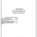 John Deere 6100B 6110B 2WD MFWD China Tractor Repair Manual TM700019