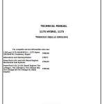 John Deere 1175, 1175 Hydro Combine Diagnostic Technical Manual TM802919