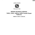 John Deere 730FD to 745FD Flexible Draper Platform Repair Technical Manual TM805619