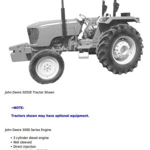 John Deere 5050E 5055E 5060E 5065E 5075E 5210 5310 Tractor Technical Manual TM900619