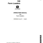 John Deere 100 Operators Manual OMW28525