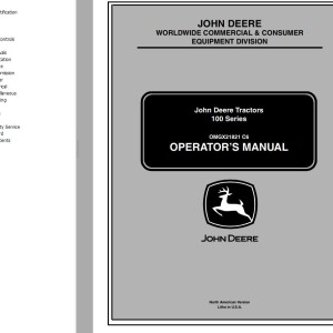 John Deere 100 Series Operator's Manual EN FR DE IT ES