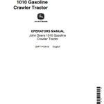 John Deere 1010 Operators Manual OMT14738