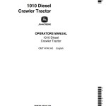 John Deere 1010 Operators Manual OMT14740