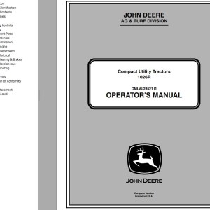 John Deere 1026R Operator's Manual