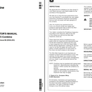 John Deere 1055 Operator's Manual