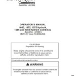 John Deere 1065 1075 1075 Hydro4 1085 Operator's Manual