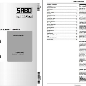 John Deere 107S 107H Operator's Manual OMGX24249H1