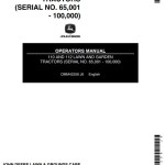 John Deere 110 112 Operators Manual