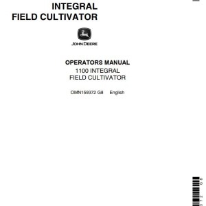 John Deere 1100 Operators Manual