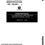 John Deere 111 Operators Manual OMM84079