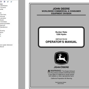 John Deere 1200 Hydro Operator's Manual