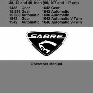 John Deere 1438 Gear to 1646 Automatic V-Twin Operators Manual EN FR ES