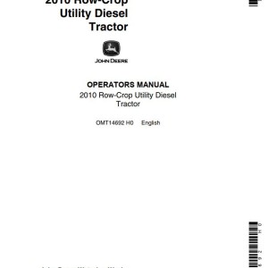 John Deere 2010 Operators Manual OMT14692