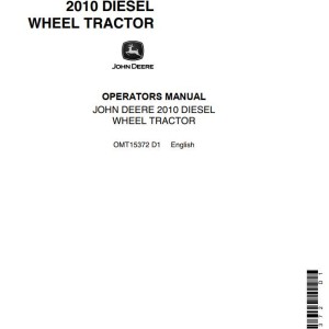 John Deere 2010 Operators Manual OMT15372