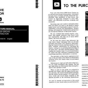 John Deere 2020 Operators Manual OMT32195