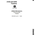 John Deere 2150 2255 Operators Manual OML39646