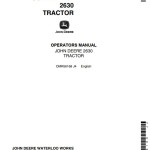 John Deere 2630 Operators Manual OMR56168
