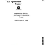 John Deere 300 Operators Manual