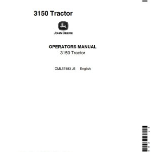John Deere 3150 Operators Manual OML57483